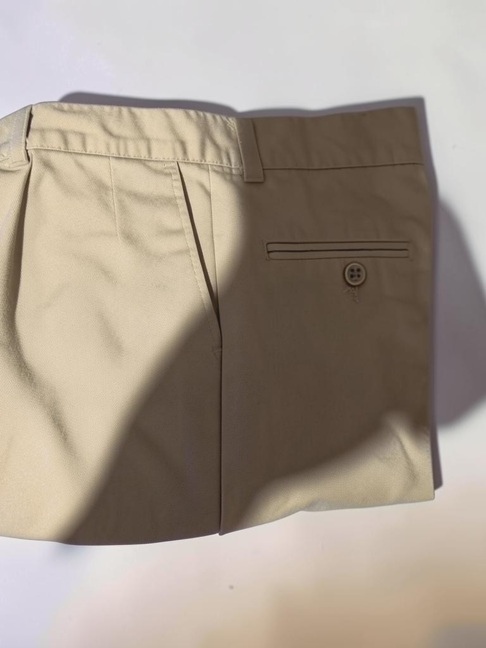 Boy's Classic Pleated Dress Shorts in Khaki